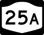New York State Route 25A marker