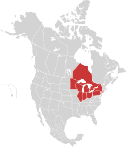 Great Lakes Region North America.svg