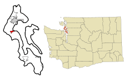 Location of Coupeville, Washington