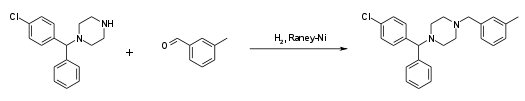 Meclozine synthesis 02.svg