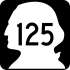 State Route 125 marker