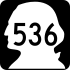 State Route 536 marker