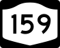New York State Route 159 marker