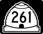 State Route 261 marker