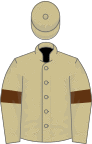 Beige, brown armlets