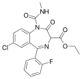 Ethyl carfluzepate.svg