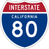 Interstate 80 marker