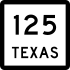 State Highway 125 marker
