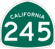 State Route 245 marker