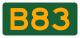 Alphanumeric State Route sign