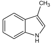 Skatole structure.svg