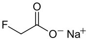 Sodium-fluoroacetate-2D-skeletal.svg