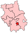 A small constituency, located in the centre of the county.