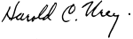 Harold Urey signature.svg