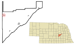 Location of Palmer, Nebraska