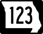 Route 123 marker