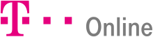 Historical T-Online logo 1995 to 25 March 2019