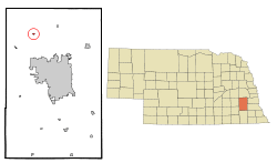 Location of Raymond, Nebraska