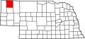 State map highlighting Dawes County