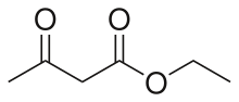 Skeletal formula of ethyl acetoacetate
