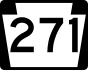 Pennsylvania Route 271 marker