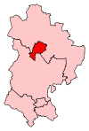 A small constituency, located north of the centre of the county.