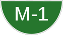 M–1 Motorway shield}}