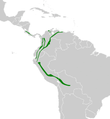 Premnoplex brunnescens map.svg