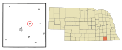 Location of Jansen, Nebraska