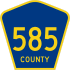 County Route 585 marker