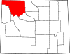 State map highlighting Park County