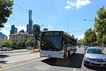 Melbourne Bus Link number 417 (5917AO) Volgren Scania in St Kilda Rd on route 220, 2013.jpg