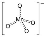 Lewis structure of the manganate(VII) anion