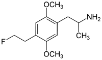 2,5-Dimethoxy-4-(2-fluoroethyl)amphetamine.svg