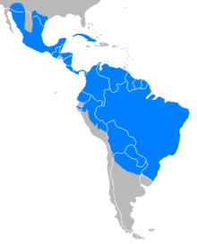 Tayassu tacaju distribution map.PNG