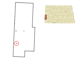 Location of Golva, North Dakota