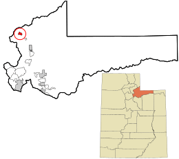 Location in Summit County and the state of Utah