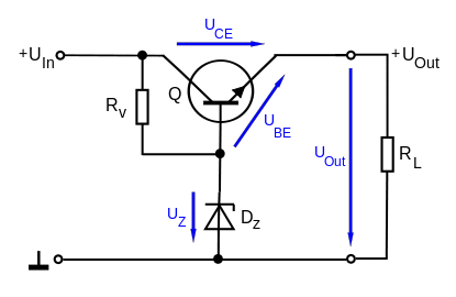 Voltage stabiliser transistor, IEC symbols.svg