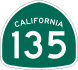 State Route 135 marker
