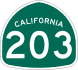 State Route 203 marker