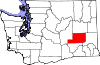 State map highlighting Adams County