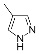 Skeletal formula of fomepizole