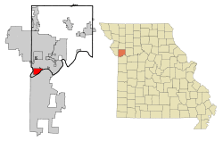 Location of North Kansas City, Missouri
