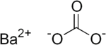 Skeletal formula of barium carbonate