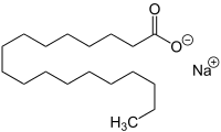 Stearic Acid Sodium Salt Structural Formula V.2.svg