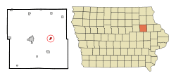 Location of Winthrop, Iowa