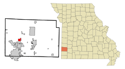 Location of Oronogo, Missouri