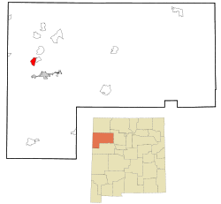 Location of Rock Springs, New Mexico