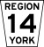 York Regional Road 14.svg