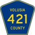 County Road 421 marker